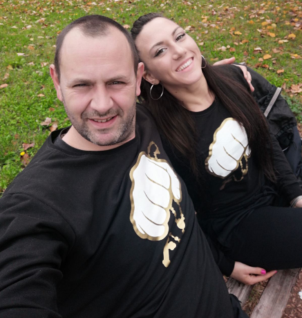 Treneri našeg fullkontakt kluba Nina i Kristijan.